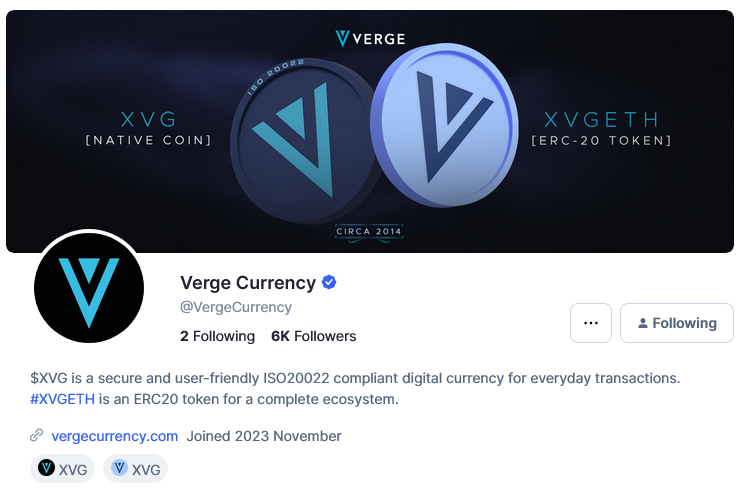 Markwittenberg.wallet (@itsmwittenberg) on Twitter photo Welcome to 6k Followers .
Thank You to the community for the amazing support.
The official #vergecurrency profile page on <a href="/CoinMarketCap/">CoinMarketCap</a> is bringing great awareness to $XVG and <a href="/XVGETH/">Verge $XVGETH $XVGOPT $XVGARB $XVGSON $XVGAVA</a> #XVGETH
coinmarketcap.com/community/prof… Welcome to 6k Followers .
Thank You to the community for the amazing support.
The official #vergecurrency profile page on <a href="/CoinMarketCap/">CoinMarketCap</a> is bringing great awareness to $XVG and <a href="/XVGETH/">Verge $XVGETH $XVGOPT $XVGARB $XVGSON $XVGAVA</a> #XVGETH
coinmarketcap.com/community/prof…