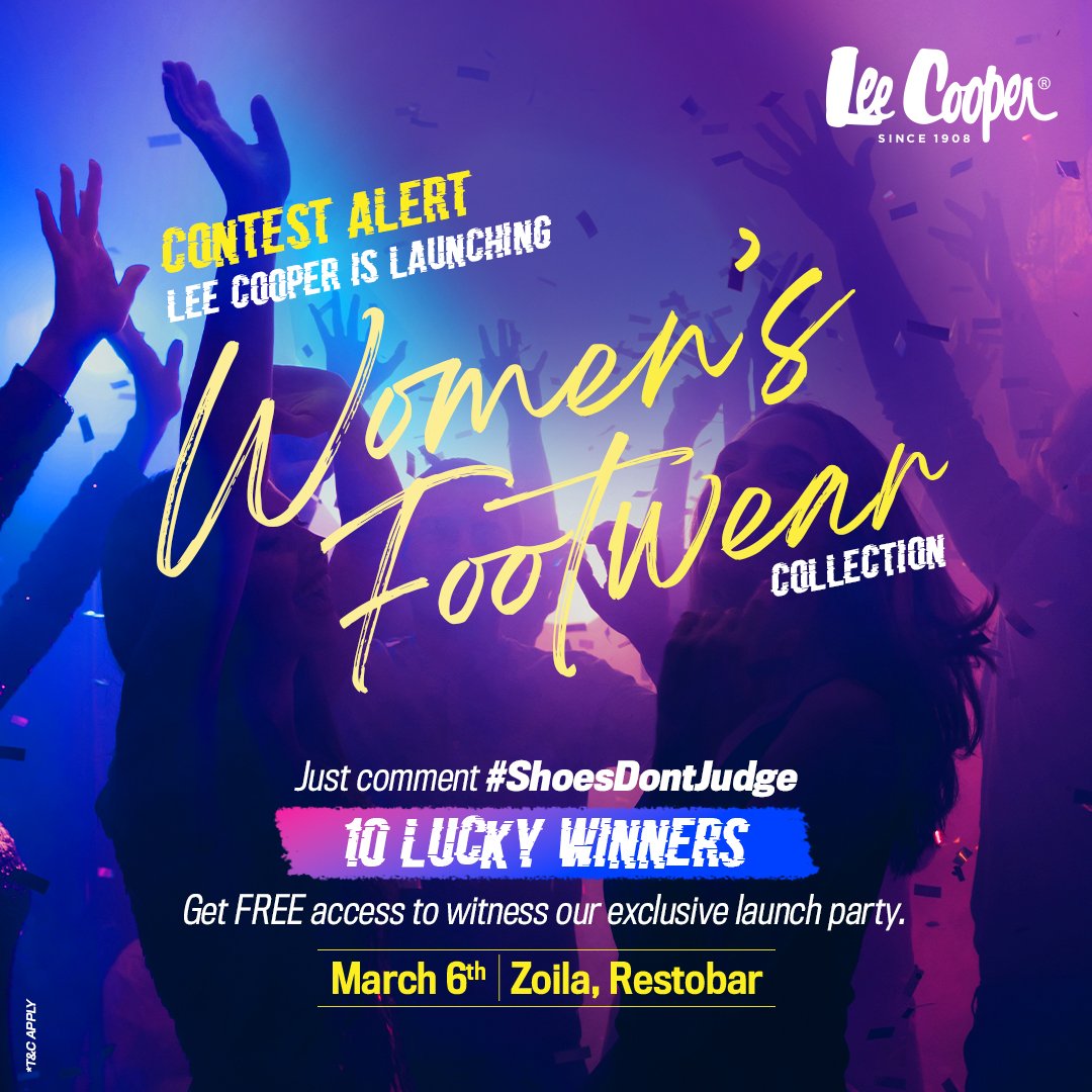 LeeCooperIn's tweet photo. Contest rules:
Just comment #ShoesDontJudge
Like and follow our page🔥
10 LUCKY WINNERS (and their +1) get to join us on 6th March for the epic launch party, with FREE access and F&amp;B. 
Comment below and claim your VIP pass🤩💯
*T&amp;C Apply https://t.co/5CC0zXQgk6