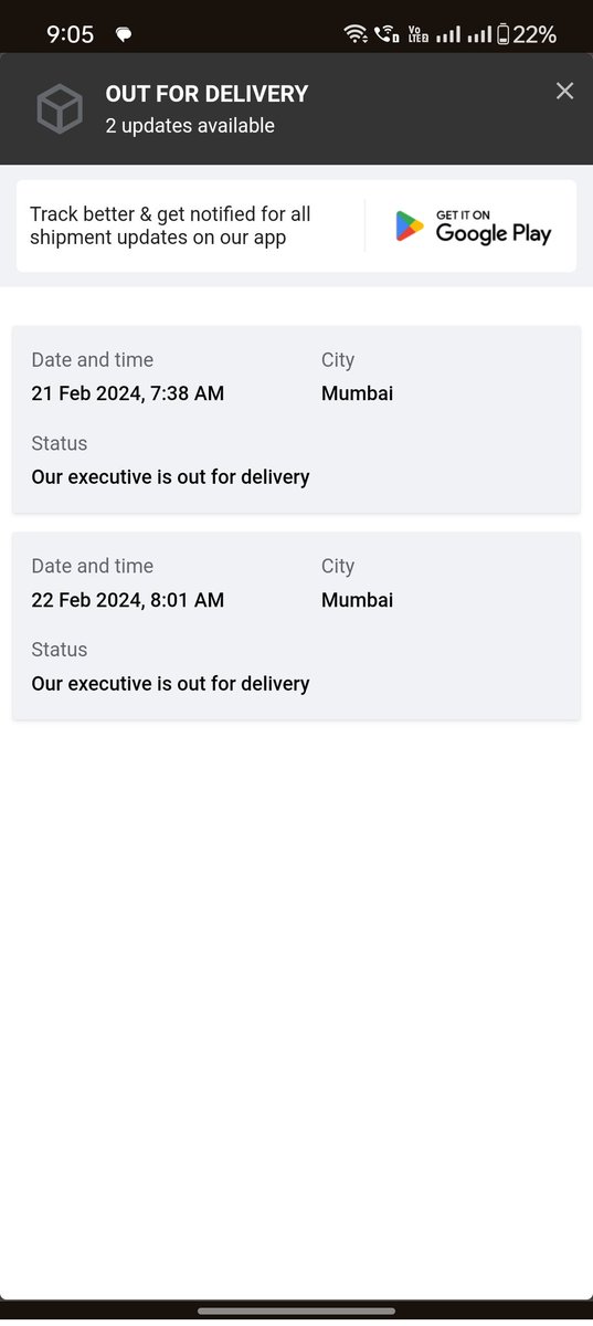 crazybava's tweet photo. @help_delhivery https://t.co/t61Xdr5lKq