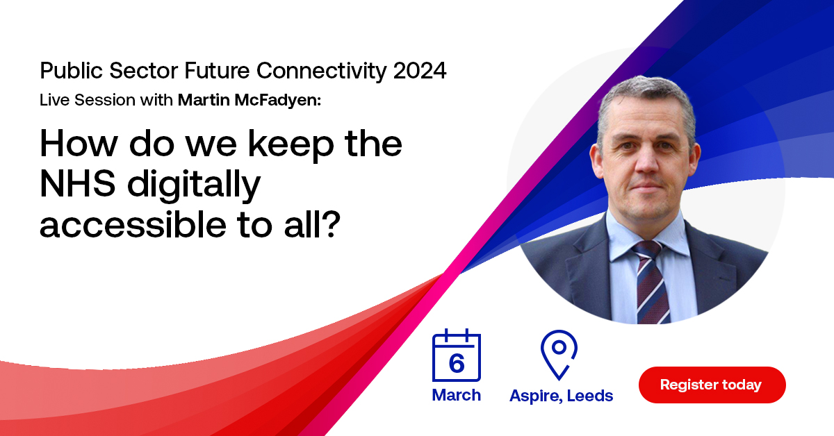 Virgin Media O2 Business (@vmo2business) on Twitter photo Curious about how we can support NHS Trusts with connectivity and tech?
Join our team at @publicsectorco to hear how we're helping with digital accessibility, plus the work we're doing with <a href="/PennineCareNHS/">Pennine Care NHS FT</a>
👉 publicsectorconnect.org/futureconnecti…
<a href="/NHSEngland/">NHS England</a> <a href="/techUK/">techUK</a> <a href="/MartinDMcFadyen/">Martin McFadyen</a> Curious about how we can support NHS Trusts with connectivity and tech?
Join our team at @publicsectorco to hear how we're helping with digital accessibility, plus the work we're doing with <a href="/PennineCareNHS/">Pennine Care NHS FT</a>
👉 publicsectorconnect.org/futureconnecti…
<a href="/NHSEngland/">NHS England</a> <a href="/techUK/">techUK</a> <a href="/MartinDMcFadyen/">Martin McFadyen</a>