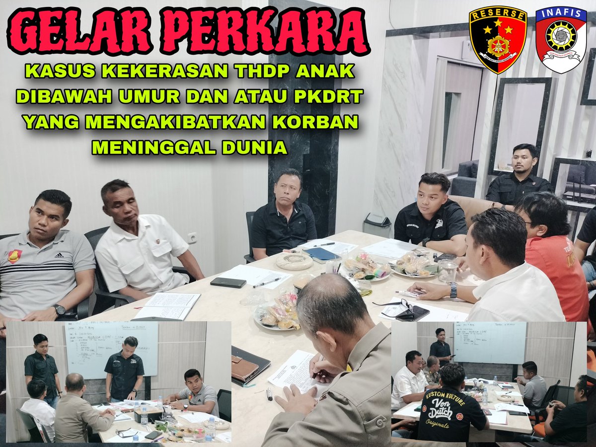 Pelaksanaan Gelar Perkara terkait Kasus Perlindungan Anak di bawah Umur dan atau PKDRT yang mengakibatkan korban meninggal dunia, dipimpin Kanit PPA Sat Reskrim Polres Tulungagung bertempat di Ruang Sat Reskrim Polres Tulungagung. Selasa (20/2/24). #gelarperkara #gelarreskrimTA