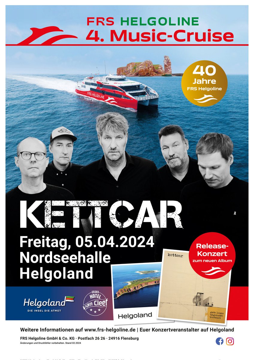 🐳 Tickets ab jetzt hier: frs-helgoline.de/music-cruise-2… @kettcar