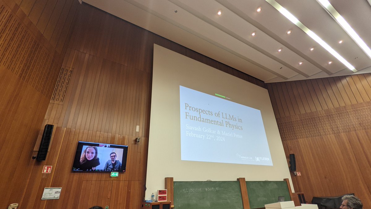 Gregor Kasieczka (@gregorkasieczka) on Twitter photo Very cool approach to liven up a remote talk by <a href="/marielpettee/">Mariel Pettee</a> <a href="/SiavashGolkar/">Siavash Golkar</a> at #LIPS: Two speakers jointly delivering it!
Also very nice results on encoding numbers for LLMs as a basis to build foundation models for physics. Very cool approach to liven up a remote talk by <a href="/marielpettee/">Mariel Pettee</a> <a href="/SiavashGolkar/">Siavash Golkar</a> at #LIPS: Two speakers jointly delivering it!
Also very nice results on encoding numbers for LLMs as a basis to build foundation models for physics.
