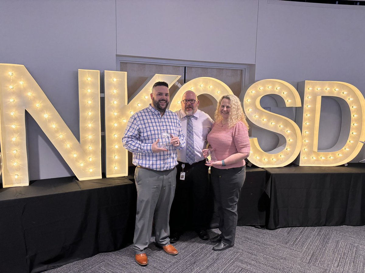 We recognized Ms Betts and Mr Puett for being <a href="/WinnwoodRocks/">Winnwood Elementary School</a> Culture of Excellence breakfast. Well deserved! <a href="/NKCSchools/">NKC Schools</a>