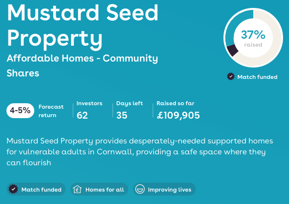 Exciting update! We reached our minimum raise of £100k &amp; will be making our 1st share offer allocations at the end of the month. Invest before 29 Feb to start accruing interest from 1 March &amp; join us in transforming lives through supported housing. ethex.org.uk/invest/mustard…