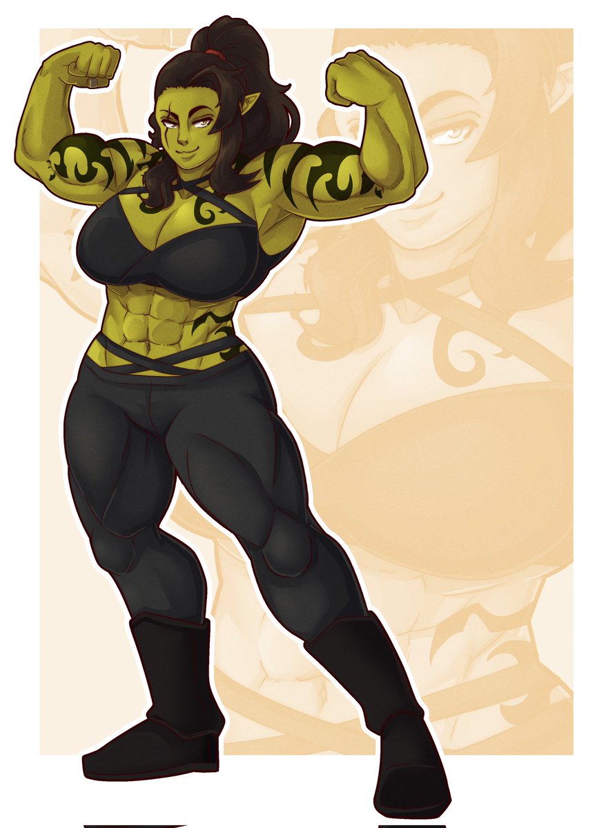 Orc mommy C0mm

#musclewomen #orc