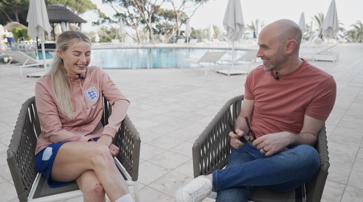 'The best is yet to come.' Chatted to @ChloeKelly at the #Lionesses camp in Marbella. We discuss: ⚽️ - Whether she's in the best form of her life. 🏆 - The WSL title battle. 💍 - 'Stress-free' wedding planning. It'll be on @SkySportsNews & and our social channels tomorrow.