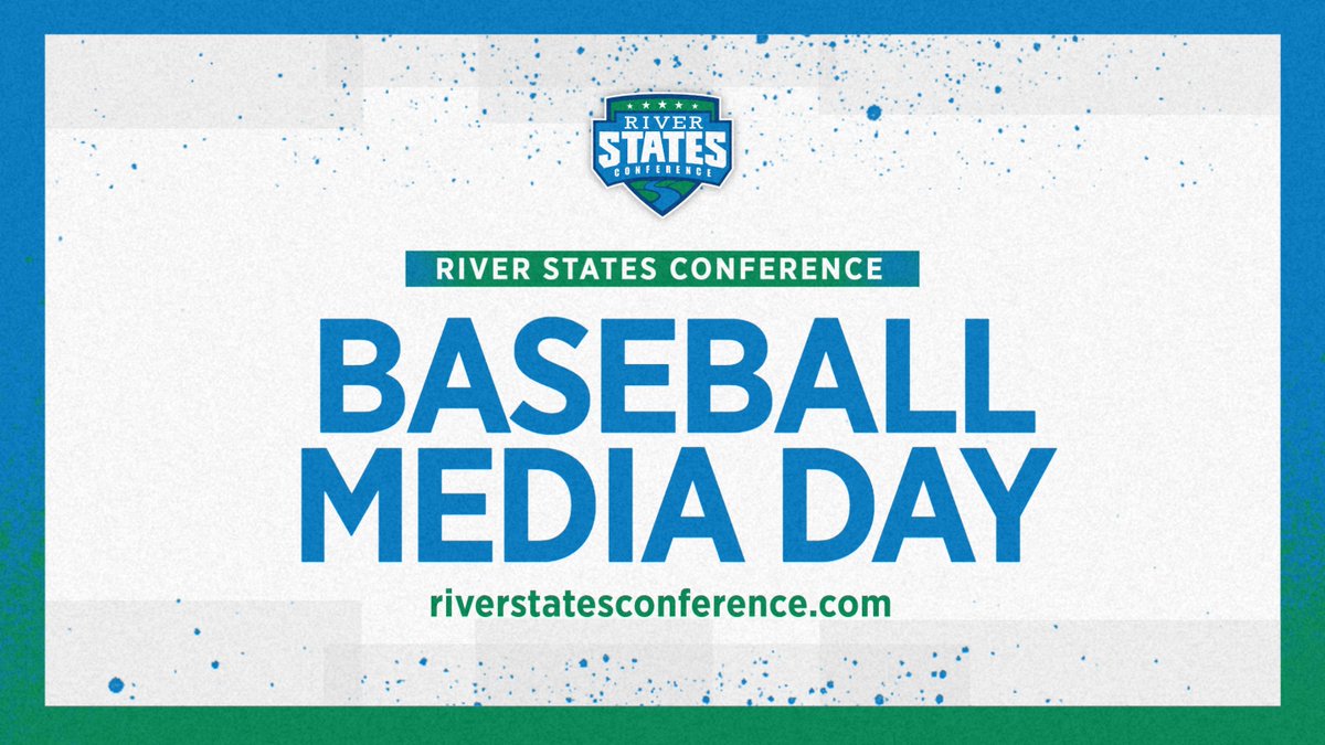 RiverStatesConf's tweet photo. ⚾️ Today is #RSC Baseball Media Day! What does that mean? It means media interviews with Head Coaches &amp; Players from all teams will be posted here throughout the day!

Stay tuned for #RSCBASEBALL content to get you ready for the season already underway!! https://t.co/W0gr5PxSPV