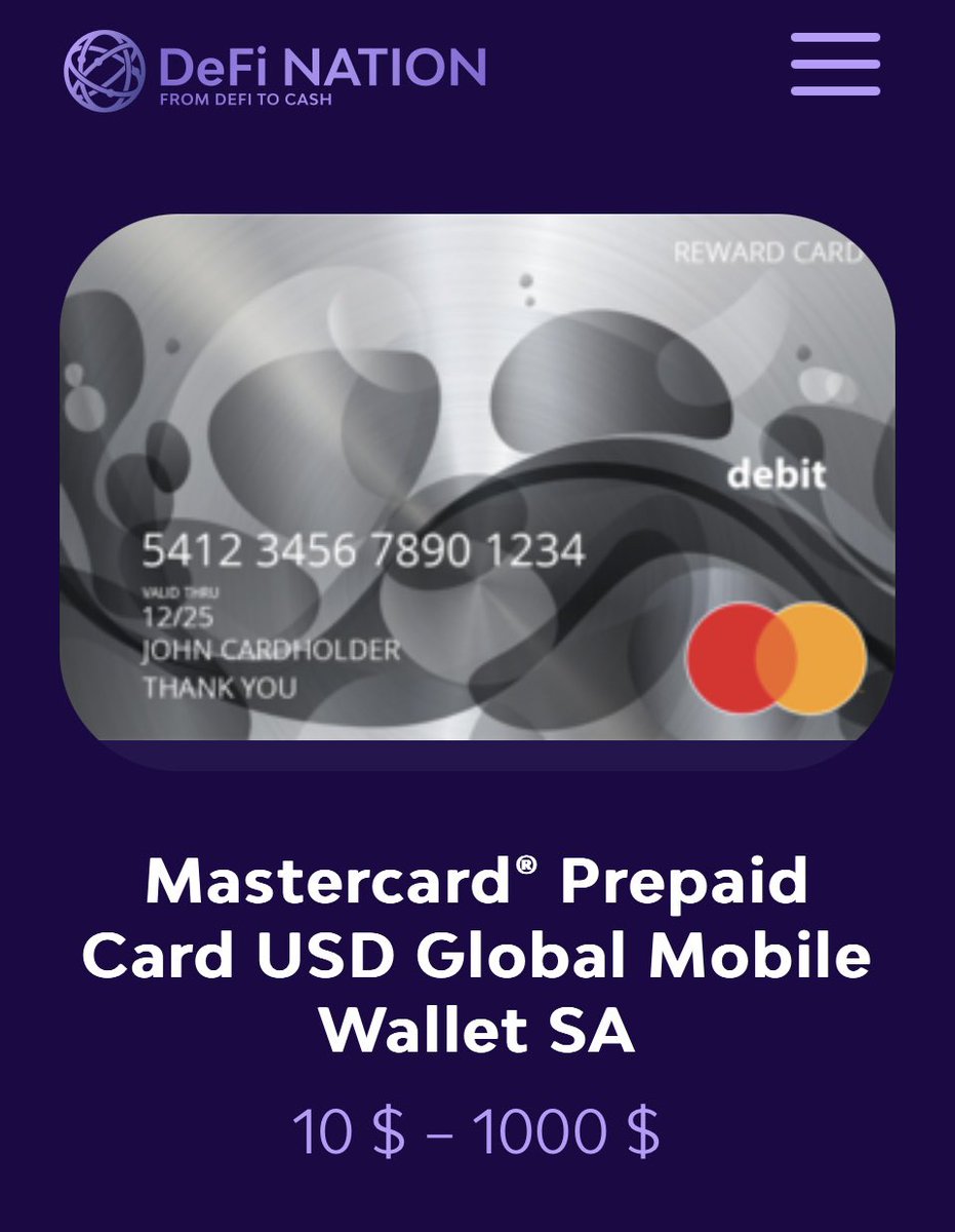 EstiaGroup's tweet photo. 💸 Experience the ultimate financial flexibility with #DeFi! Convert your #crypto gains to #FIAT anonymously with virtual #Visa or #Mastercard from enjoy the benefits of a virtual anonymous card. #DeFiNATION #FromDeFitoCash Buy with $KMD #KMD @KomodoPlatform #CryptoOffRamp https://t.co/7w3FqBo8XH