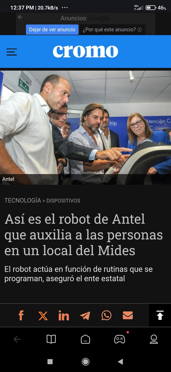 Un día te hacen un acto de campaña en una institución del Estado y declaran haber descubierto un lugar al que nadie había atendido antes "Casavalle". Otro día inauguran un robot para atender a la gente. ... Ah y la libertad de tener un comedor cerca de tu casa, ... que son 5.  🤔