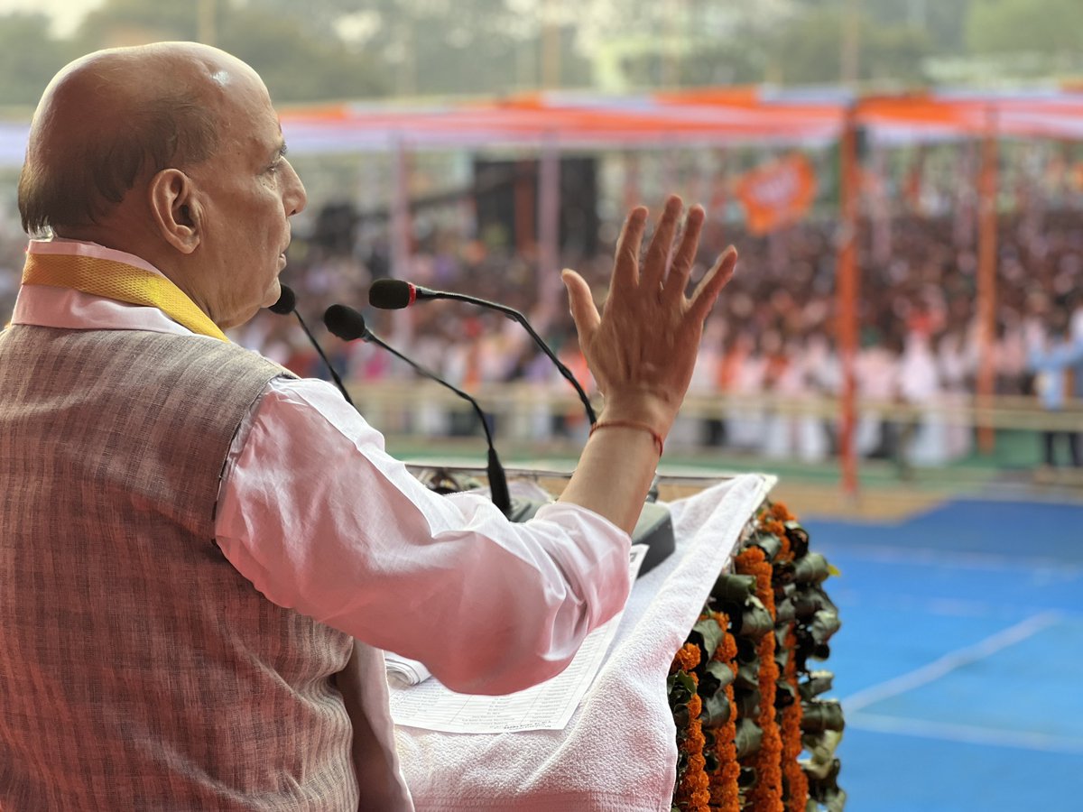 rajnathsingh's tweet photo. Visited Nabarangapur, Berhampur and Mayurbhanj during my cluster tour in Odisha today. There is tremendous energy and enthusiasm among the karyakarta and the people of Odisha for the BJP.  They have been witness to unprecedented development in the state in the last ten years, as PM Shri @narendramodi has taken special care of the state.

I’m grateful to people of Odisha for their love and affection.