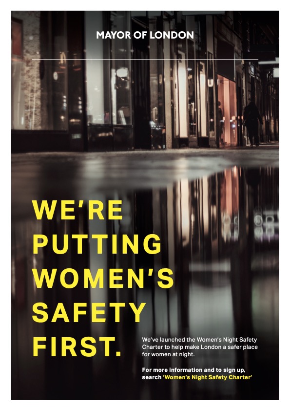 Have you signed up to the Women's Night Safety Charter yet? @LondonWnsc Find out how your business can help women and girls' feel and be safer at night by visiting the link below: london.gov.uk/programmes-str….
