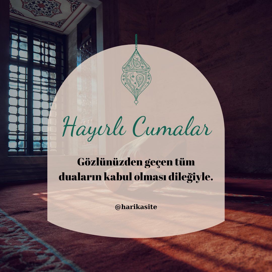 Hayırlı cumalar kardeşim.