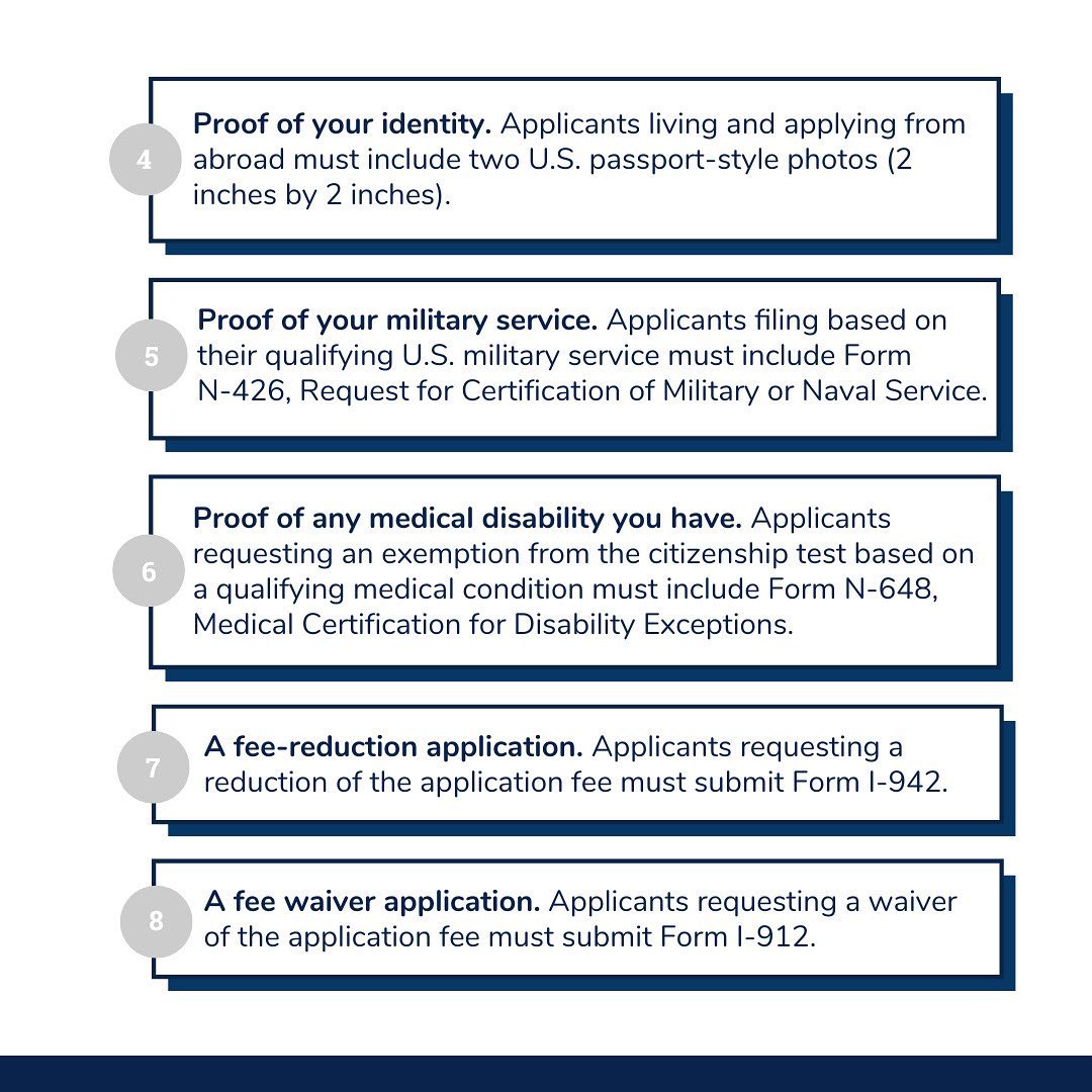 CitizenNowApp's tweet photo. Documents you need for your U.S naturalization. 📃✍️

Learn all the documents you may need for your U.S naturalizations thanks to our collab post with Legacy Descent.

***

Documentos que necesitas para tu naturalización. 📃✍️

#uscitizenship #ciudadaniaamericana #N400 https://t.co/aAbPGUa1av