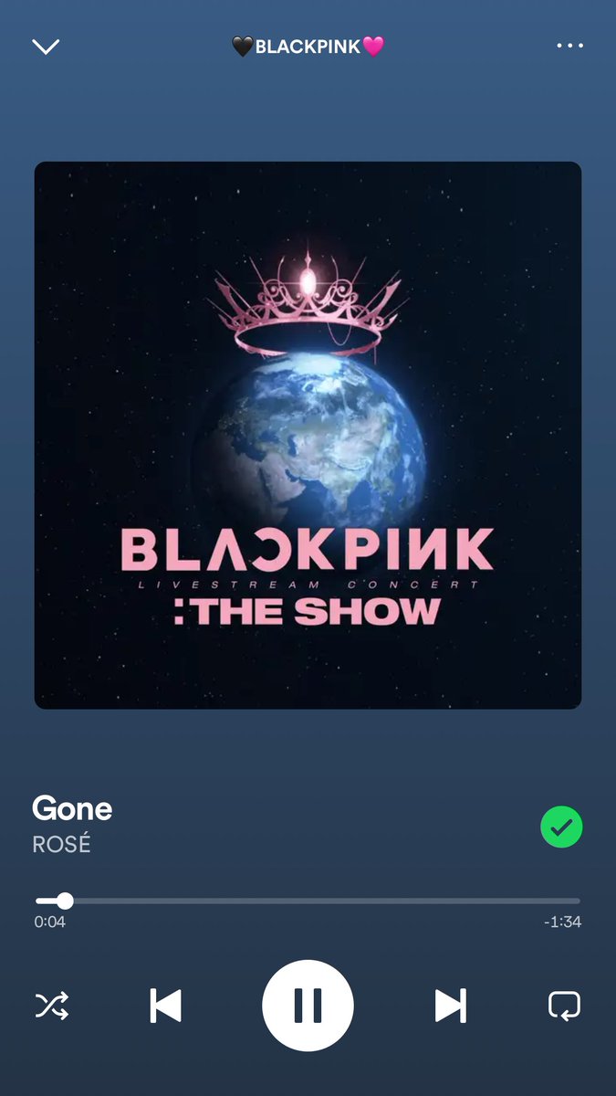 blinksunitedtwt's tweet photo. #ROSÉ SPOTIFY SS CHALLENGE

Hi Blinks! We want to see your screenshots streaming #OnTheGround, #HardToLove, #Gone &amp; #GoneLive for Rosé on Spotify. Thanks! 🤍

Part 3: @BLACKPINK
OTG ROAD TO 400M
#HardToLoveTo200M
#로제 #_R_ #BLACKPINK #RS2 #Vampirehollie #블랙핑크 https://t.co/WASsgjuWue