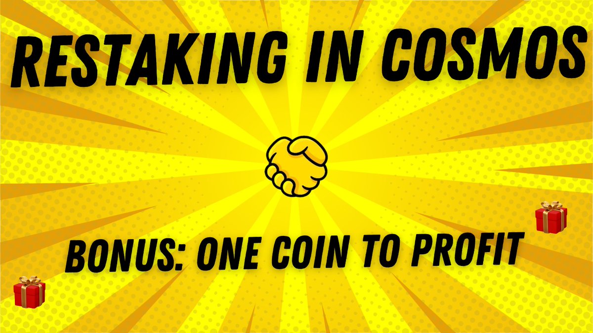 Restaking is the best performing sector in 2024 And now it's coming to Cosmos! 🧵: There's one coin to profit immensely (Hint: You can already buy today) 👇