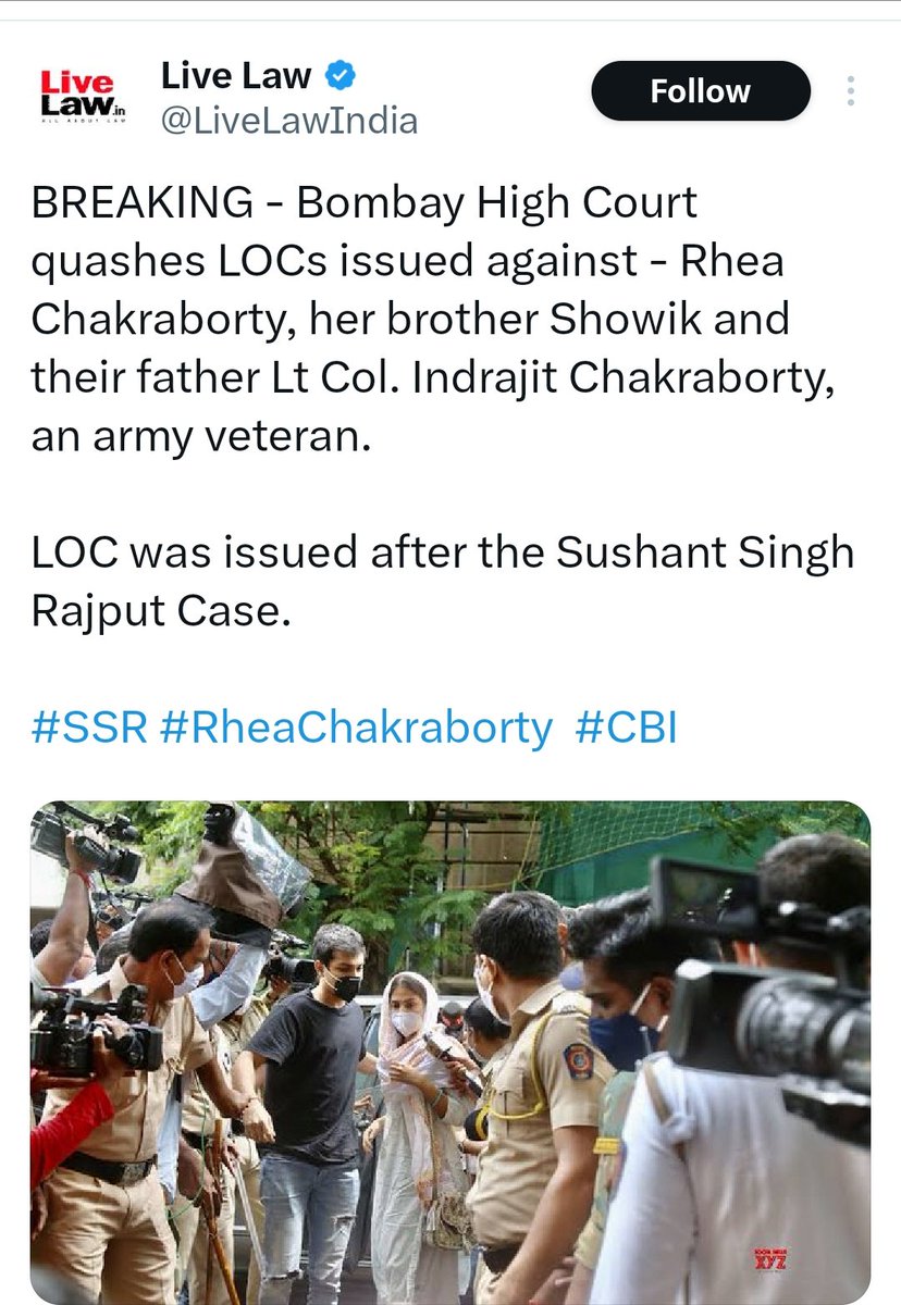 If Mumbai high court had no jurisdiction as said by CBI to court how can they quash (LOC).Now if culprit runs to other country,will the mumbai high court be held responsible for the same 🙏 @PhogatFilms @PMOIndia @withoutthemind @narendramodi @AmitShah