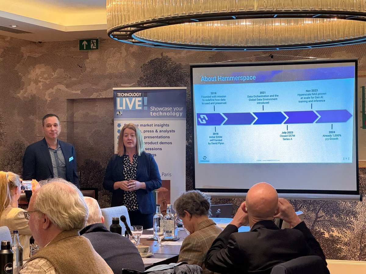 A3Comms's tweet image. The next session at Technology Live! opens with @Hammerspace_Inc's CEO @InesRocaton and SVP Marketing @Molly_J_Presley who will be sharing exciting #Embargoed product news  #A3TechLive