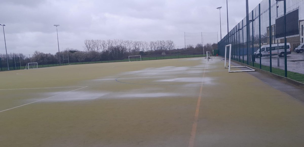 Smith_Maint's tweet photo. Don't let #rain stop play! ⛈️
A #Rejuvenation treatment can restore the draining and playing characteristics of you pitch.
#hockey #football #pitch #drainage #weather #flooding #teamsport #groundsmaintenance #allweatherpitch #syntheticturf https://t.co/xWALQUQW2Z