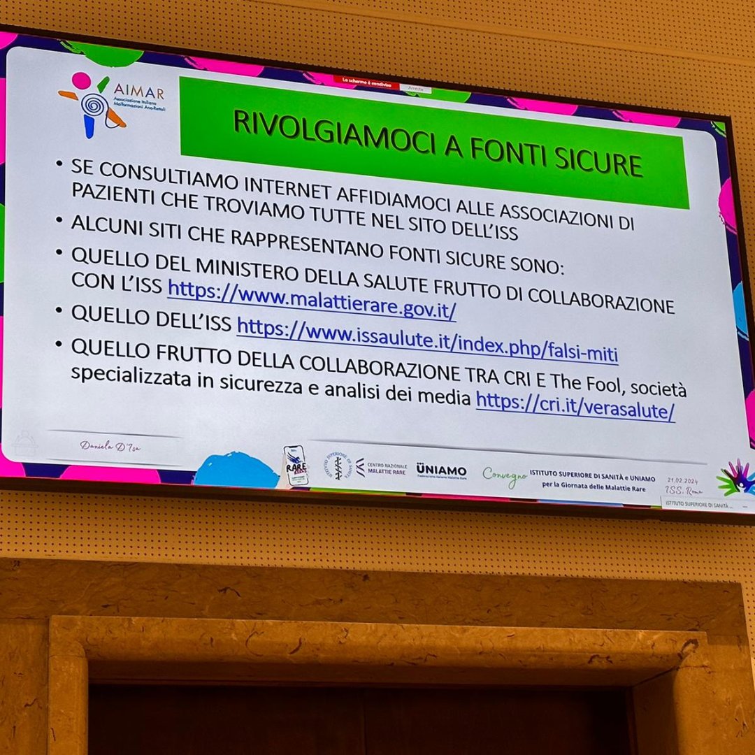 Convegno del 21 febbraio 2024🩷💚
Marco Silano, Dir. <a href="/cnmr_ISS/">NationalCentre forRD</a>: la giornata è iniziata con le #HealthHumanites ed è proseguita con le altre attività dell'ISS per le persone con mr e e i caregiver. L'amicizia 🫶 con <a href="/uniamofimronlus/">uniamomalattierare</a> è dimostrata ancora una volta da questa giornata