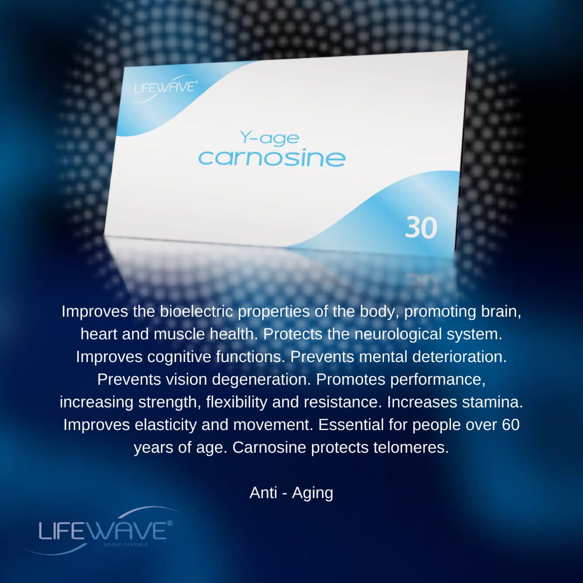 Learn about LifeWave Y-age Carnosine

Find out here: nbvitality.com/lifewave-y-age…

#lifewave #carnosine #lifewavepatches #HeartHealth  #BrainHealth  #musclehealth #antiaging  #nbvitality