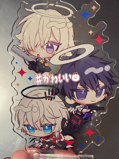 ラテラーノ執行人トリオのアクスタ届きました〜これ10cmあります!デカい! 