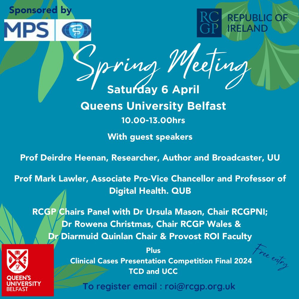 RCGP Republic of Ireland Faculty ๐ฎ๐ช (@rcgp_roi) on Twitter photo An amazing week of undergraduate medical students participating in the all island Clinical Cases Presentation Competiton
Well done to all๐
Huge shout out to TCD & UCC who have qualified to a nailbiting final at our Spring Meeting!
<a href="/tcdgpsoc/">TCDGPSOC</a> <a href="/tcddublin/">Trinity College Dublin</a>
<a href="/UCC_GP/">UCC GP</a> <a href="/UCCMedHealth/">UCC Medicine & Health</a> An amazing week of undergraduate medical students participating in the all island Clinical Cases Presentation Competiton
Well done to all๐
Huge shout out to TCD & UCC who have qualified to a nailbiting final at our Spring Meeting!
<a href="/tcdgpsoc/">TCDGPSOC</a> <a href="/tcddublin/">Trinity College Dublin</a>
<a href="/UCC_GP/">UCC GP</a> <a href="/UCCMedHealth/">UCC Medicine & Health</a>
