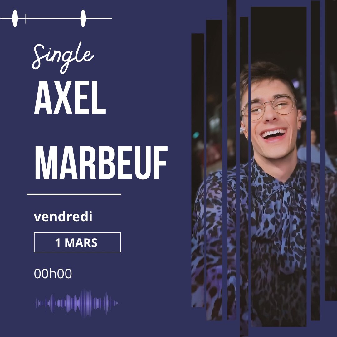 Star_Ac33's tweet photo. Le single d’Axel CHANTE ! Dispo le 1er mars à minuit ! 
Soyez au rdv 🩵
#AxelMarbeuf #Axel #Staracademy #AxelSingle #Chante #AxelChante #SingleChante #Musique #music #TF1 #TheVoice #Axelmusic #DALS #Chanson #Axelou #Pioupiou #Axou https://t.co/sVRHo9sxEI