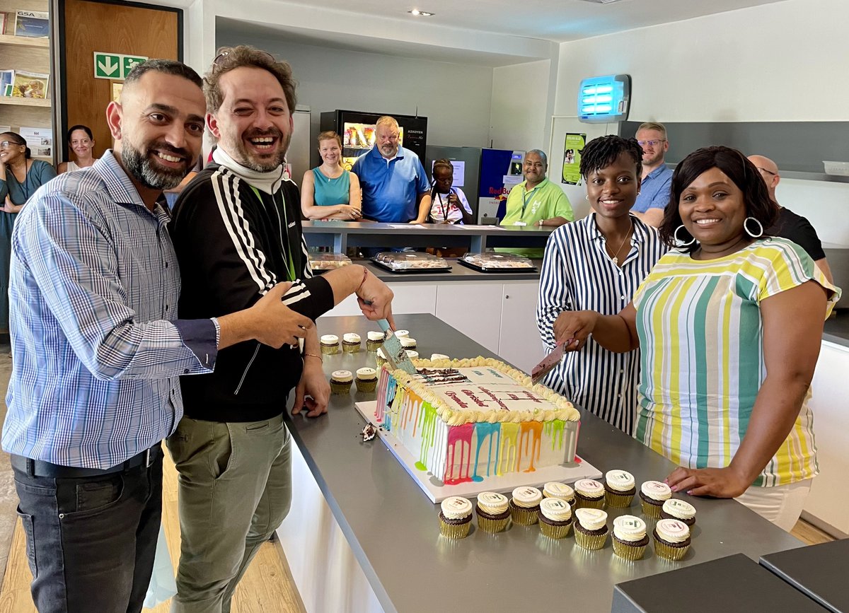 MindpearlGroup's tweet photo. Mindpearl Cape Town celebrated 4 work anniversaries this week. Congratulations and a massive shout out to Christel Mukurunge and Brenda Chisveto for 15 years, and Matteo Baggio and Amr Morsy for 10 years of service and being part of the Mindpearl family. You make us proud. https://t.co/sAL8gP5wm4