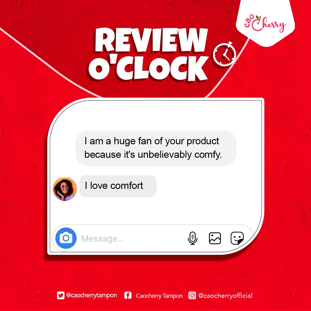 Ladies love our tampons, and we are inspired to do even more. 

Feel free to share your reviews with us! 
We value all feedback.

Our business is to ensure your comfort and confidence during your period.
#PeriodSupport #FeminineCare  #MenstrualHealth  #CAOCherrytampons