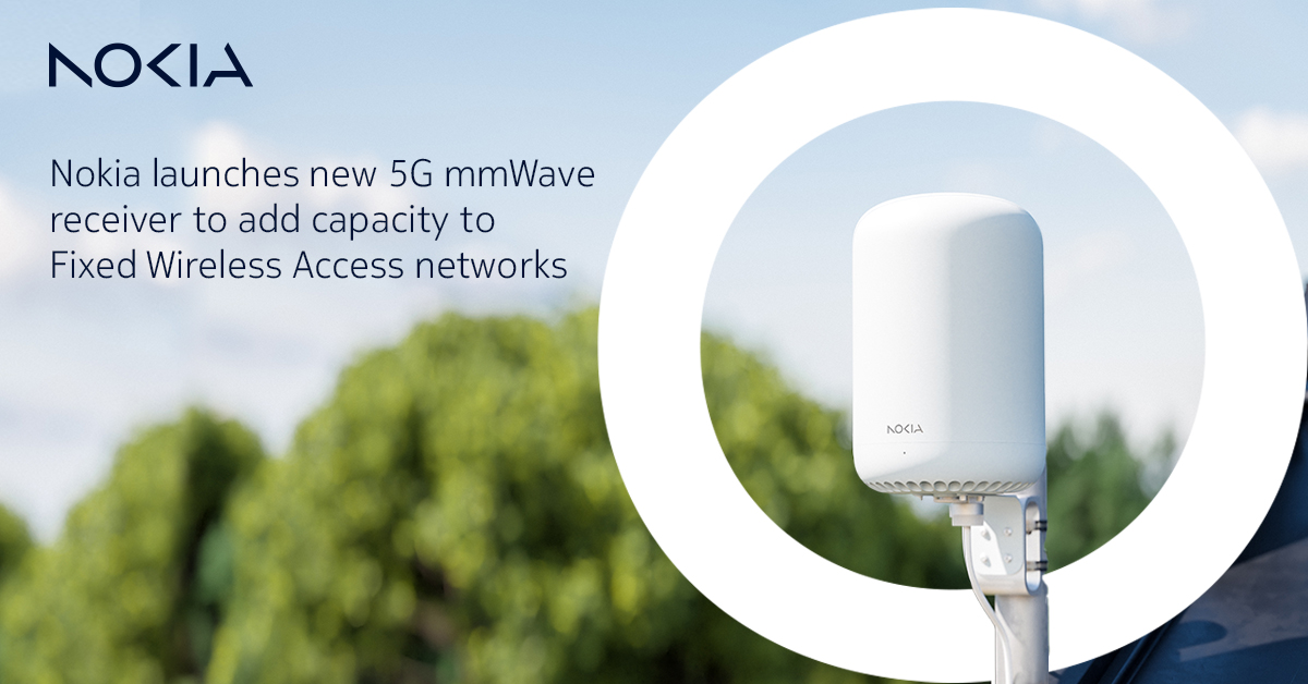 This groundbreaking #5G #mmWave fixed wireless access solution delivers better #broadband to more people. 

High-gain antenna, 360-degree field of view, and in-built intelligence enables #FTTH-like broadband almost anywhere #FWA: nokia.ly/42R2Rk4