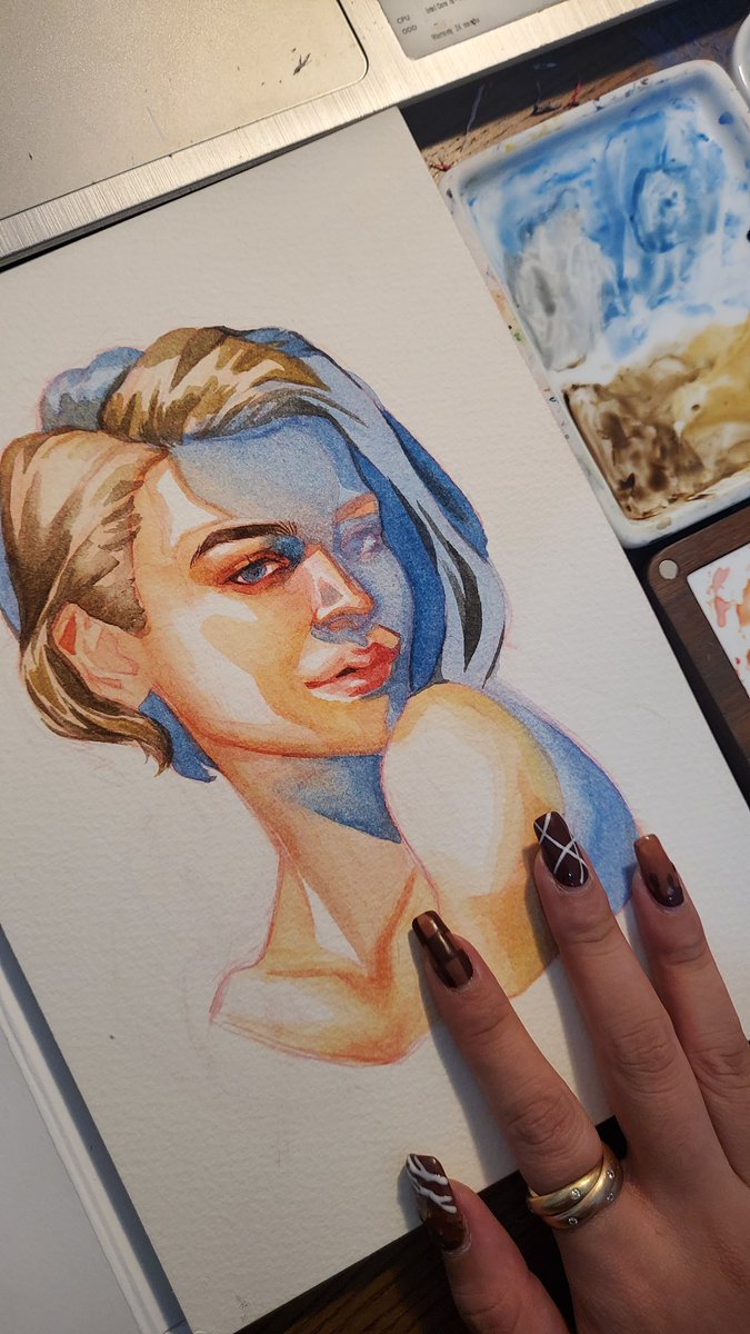 🤷‍♂️ #wip #watercolor #JillValentine #ResidentEvil #REBHFun #traditionalart