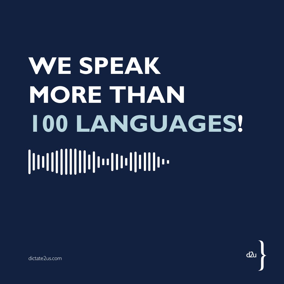 dictate2us's tweet image. Did you know that we speak more than 100 languages? 🗣 💬

#translation #translationservice