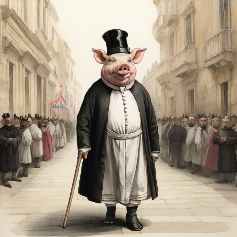 🤜 On this day in 1846, a fight broke out between Maltese youths and British soldiers in the island's capital Valletta. 

Tensions had sprung up a few days before, when pigs had been dressed up as Protestant priests. 

So what was going on?

A thread 🧵