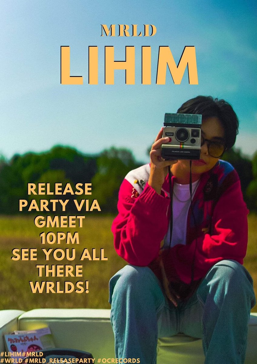 Let's have a gmeet party/gmeet salubong for MRLD's new song! Please DM me for Gmeet link later!  See you WRLD! 💜#LIHIM #MRLD  #WRLD #MRLD_ReleaseParty #OCRecords