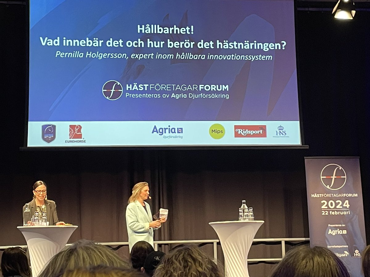 In focus today - sustainability in the horse sector at Gothenburg Horse Show