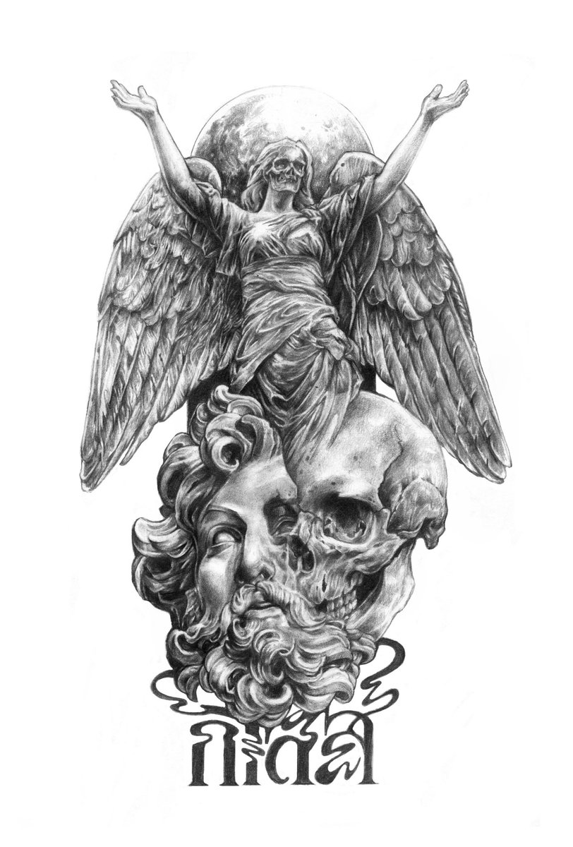 กิเลส
#drawing  #sketchbook #still #life #skull #skullart 
#portrait #anatomy #figure #figuredrawing #king
#figureskating #pencil #pencildrawing #tattoo #flashtattoo #backwork #backandgrey #backandgreytattoo #Typo #typography