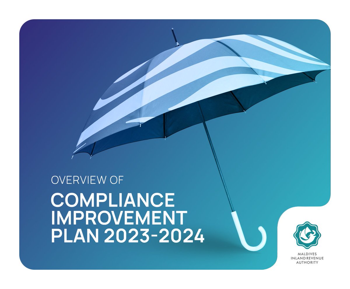 MIRAmaldives's tweet photo. In consideration to emerging tax risks and trends in tax compliance, we have updated our Compliance Risk Management Policy and Compliance Improvement Plan 2023-2024. These enhancements are designed to strengthen our compliance initiatives and reinforce our commitment in providing quality services to taxpayers.

To read Compliance Risk Management Policy: 
https://t.co/YTMaMpyYn7
https://t.co/ADQw1yzo3k
To read Compliance Improvement Plan 2023-2024:
https://t.co/SwSPG5RUlT
https://t.co/H3AglzdNNL