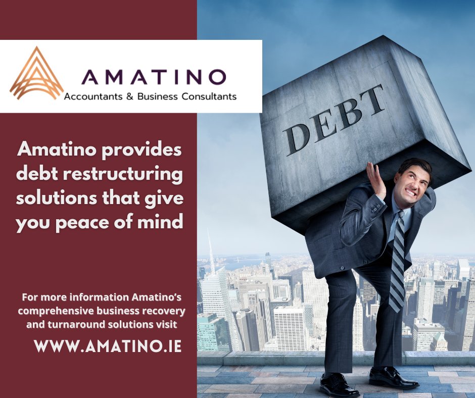 When your business is facing financial problems, it can be a very stressful time. Whatever the situation, Amatino can provide expert advice and solutions to resolve the problem and enable you to move forward.
For more information visit amatino.ie
#DebtManagement