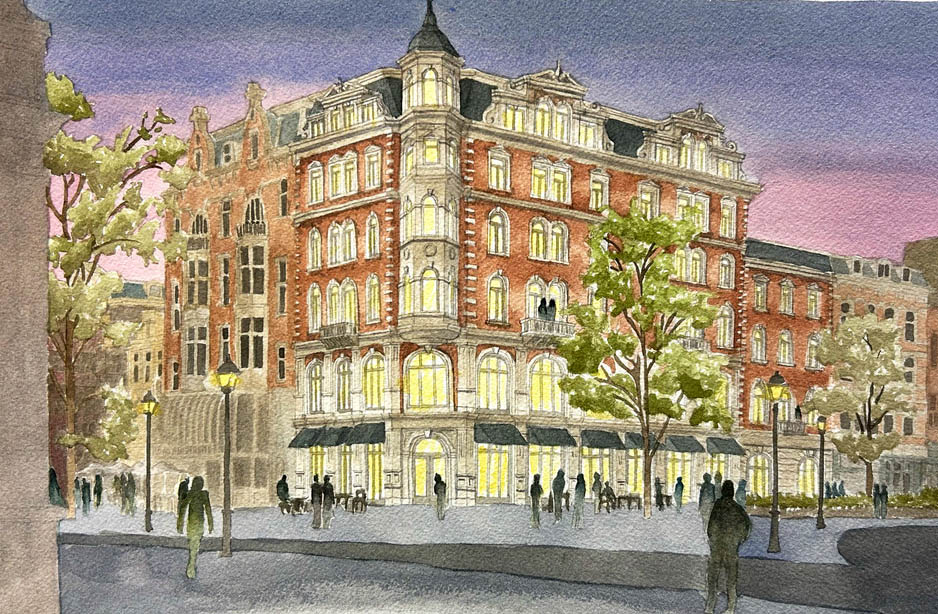 BREKEND. Winnaar in de ontwerpwedstrijd voor de Heineken Hoek is Sabrina Rugg voor haar goed ingepaste ontwerp in een bijna tijdloze traditioneel Amsterdamse stijl. Zie persbericht:
architectuuromslag.nl/blogs/persberi…