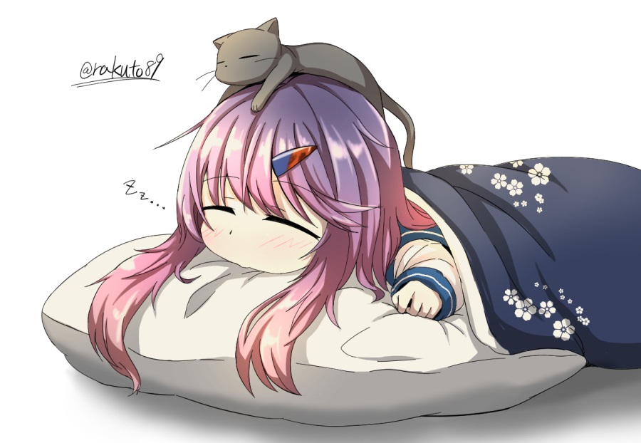対馬(艦これ) 「ねこねこ 」|ラクト89🐸海防艦オンリーA-01のイラスト