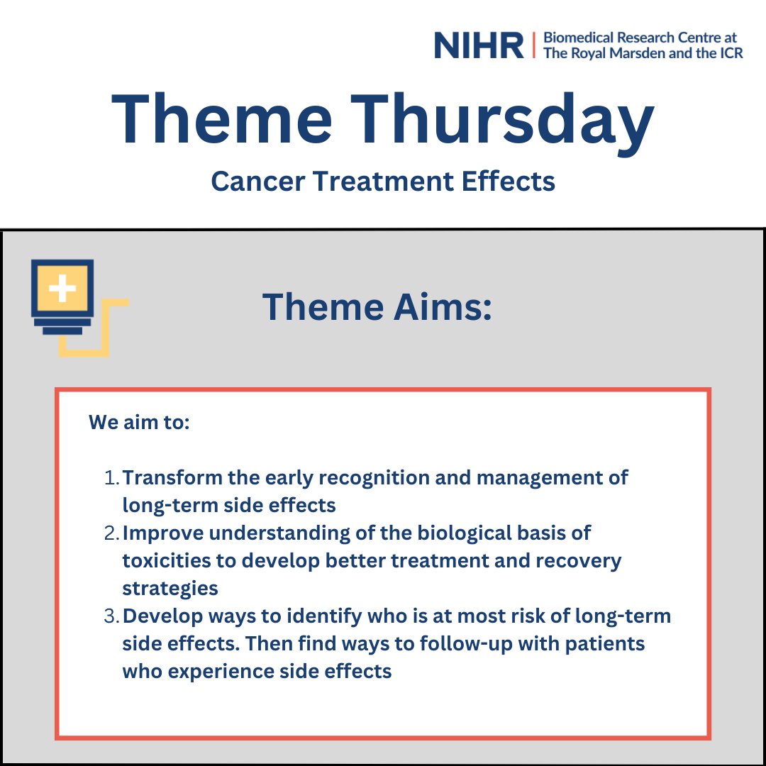 RMresearch_'s tweet photo. 'Cancer Treatment Effects' is our seventh theme and is led by Professor Susana Banerjee.
The theme has 3 main aims, you can read about the impact we have made already in this area here: https://t.co/ljsUx2Rkj9 #FutureofCancer https://t.co/4mXBmvgBI7
