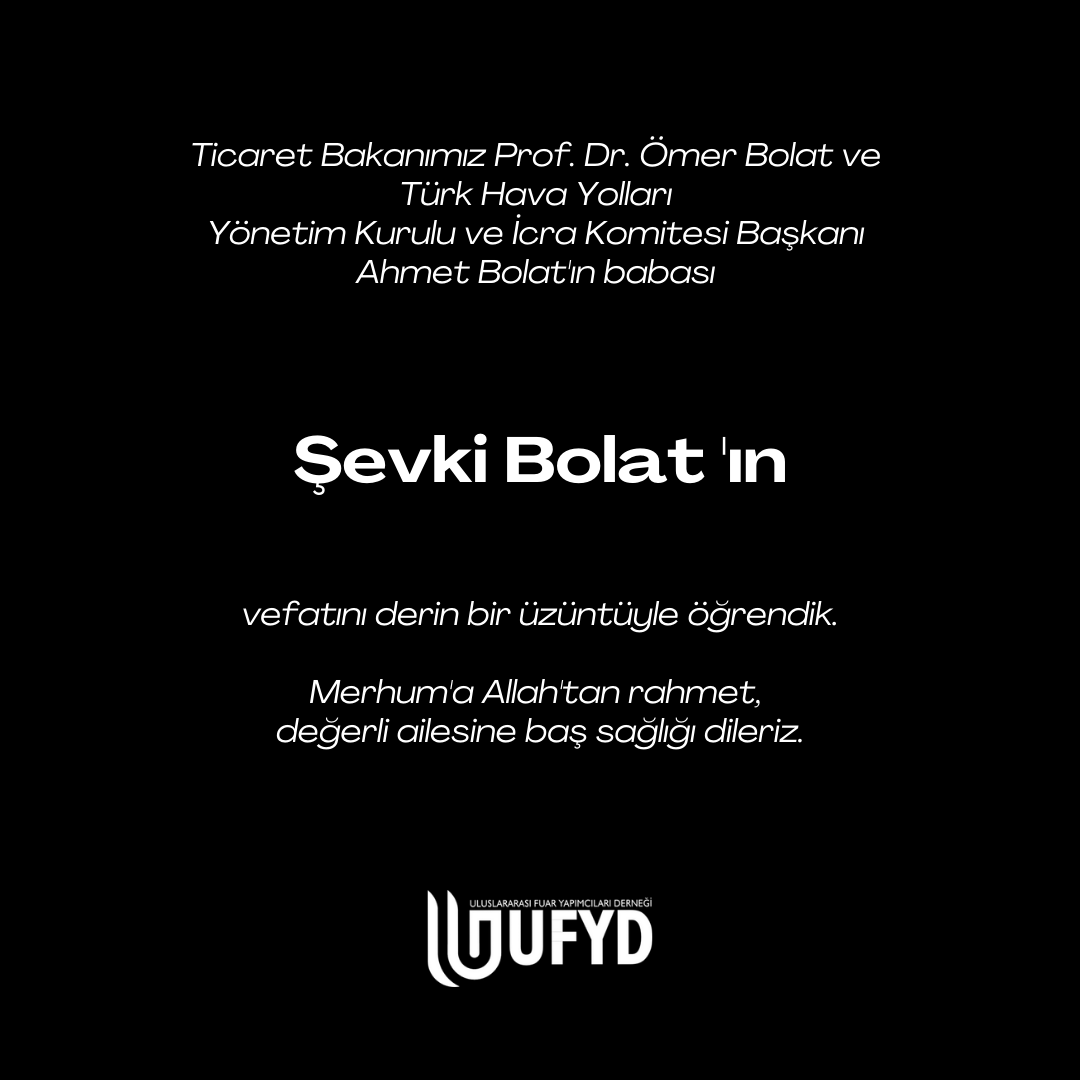 ufyd2019's tweet photo. Ticaret Bakanımız Prof. Dr. Ömer Bolat ve Türk Hava Yolları Yönetim Kurulu ve İcra Komitesi Başkanı Ahmet Bolat'ın babası Şevki Bolat'ın vefatını derin bir üzüntüyle öğrendik.

Merhum'a Allah'tan rahmet, değerli ailesine baş sağlığı dileriz. https://t.co/O7Tez7KOzO