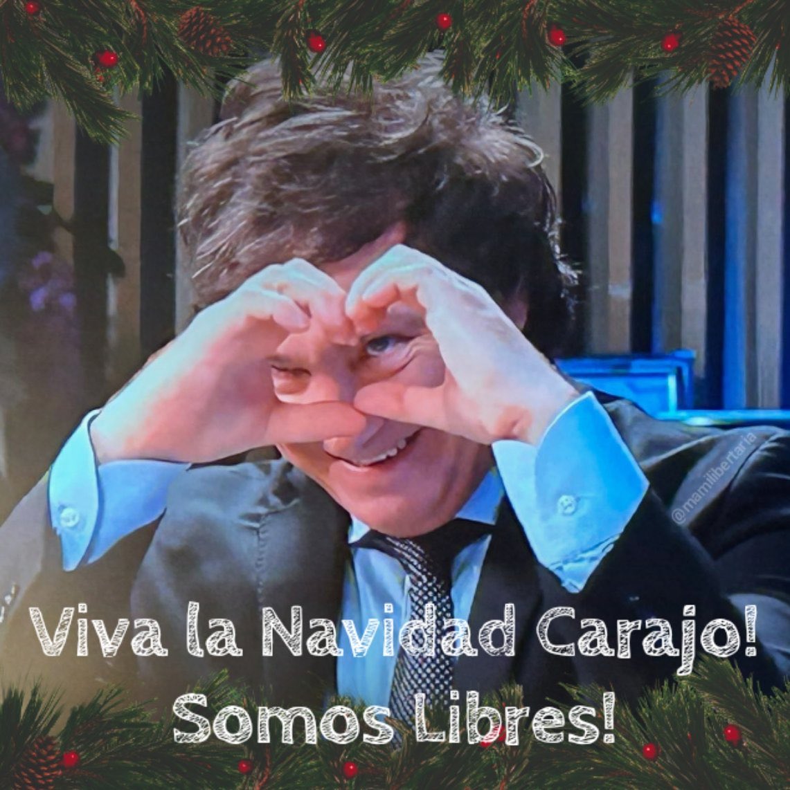Adelante Milei, a muchos se les acabó la navidad que tenían durante todo el año.