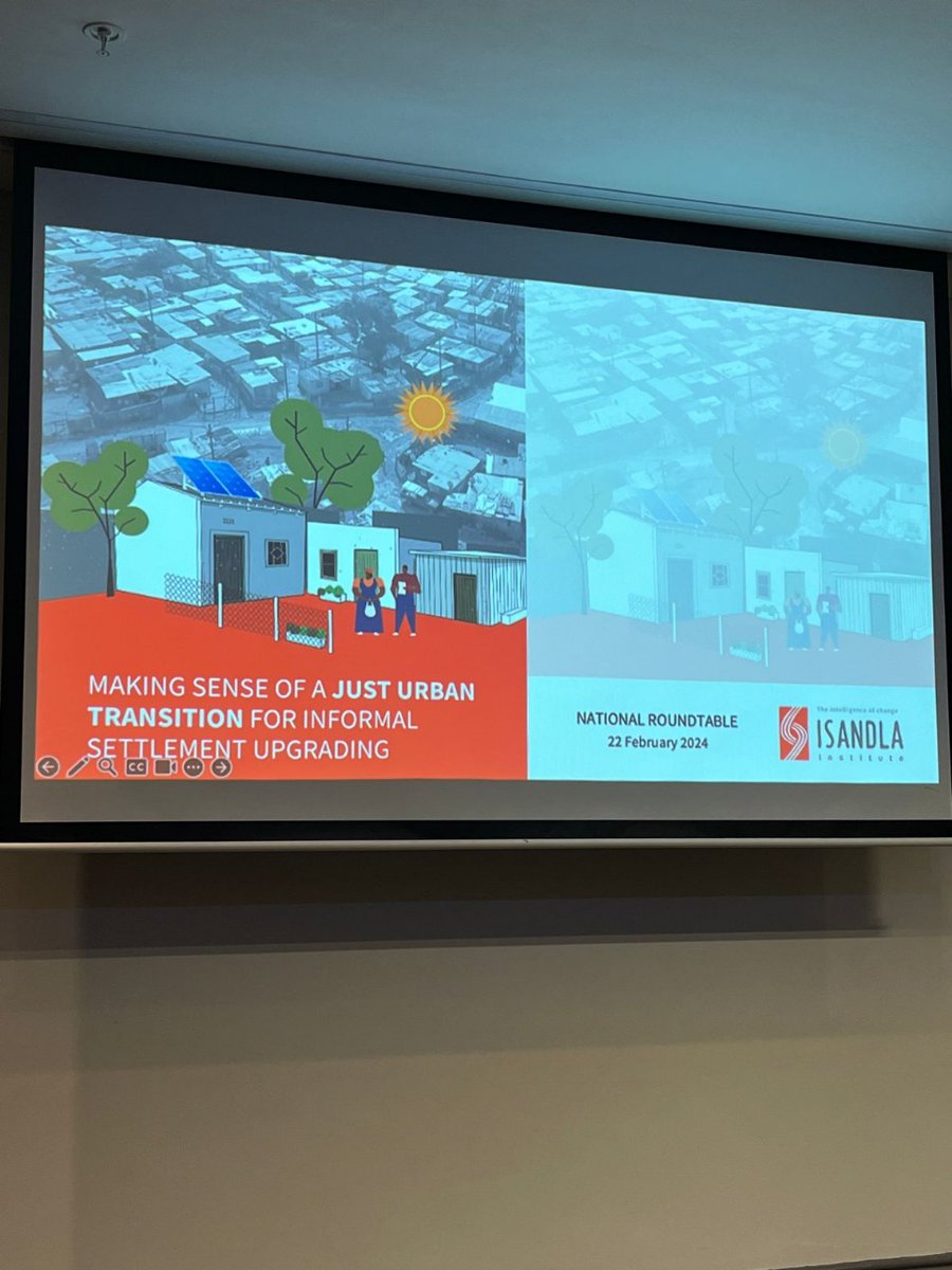 Great programme by @IsandlaInst today on Just Urban Transition - bringing together multiple stakeholders including members of @The_DHS [@mmkubayi] - We're excited to be here and to present!