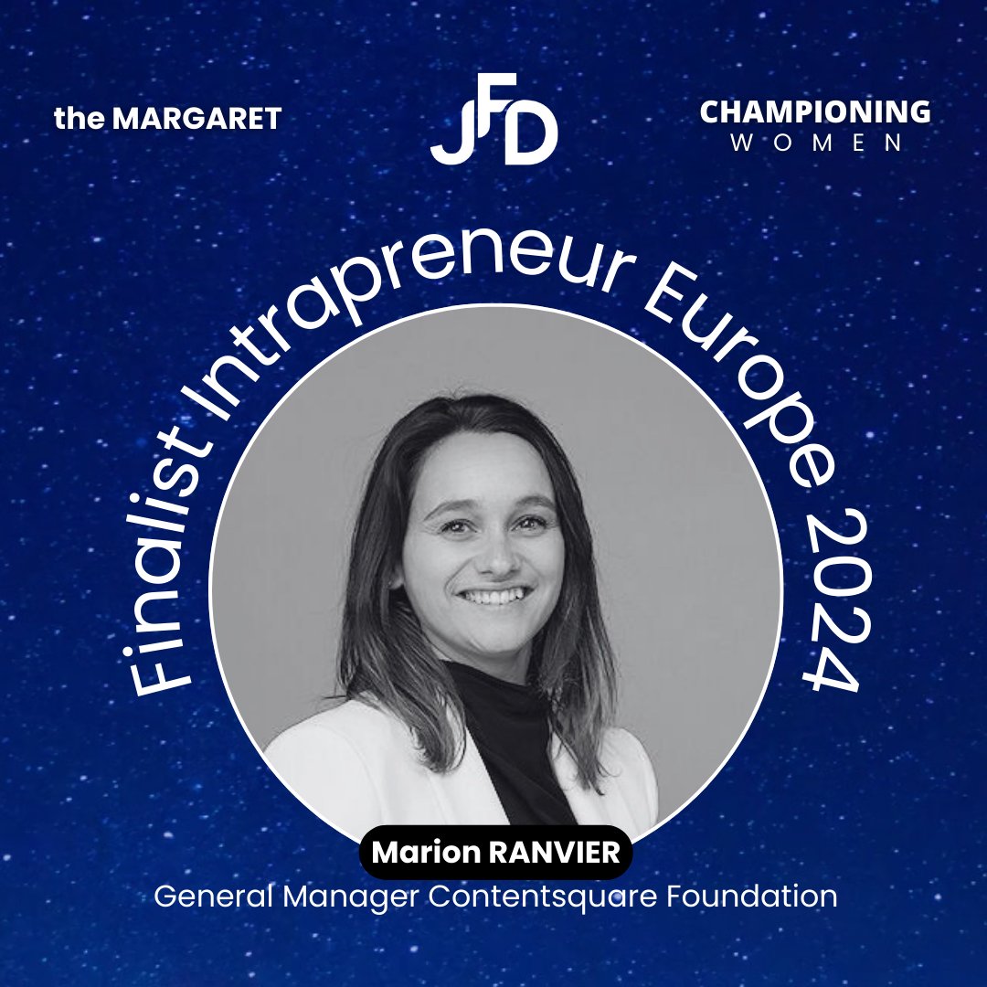 The European Intrapreneurs finalists for #theMargaret Awards embody social and technological innovation within their respective organisations @Amundi_FR and @Contentsquare Foundation.

- Laurence Laplane #ResponsibleInvestment 🙏💶
- Marion Ranvier #DigitalInclusion🙏👩‍💻