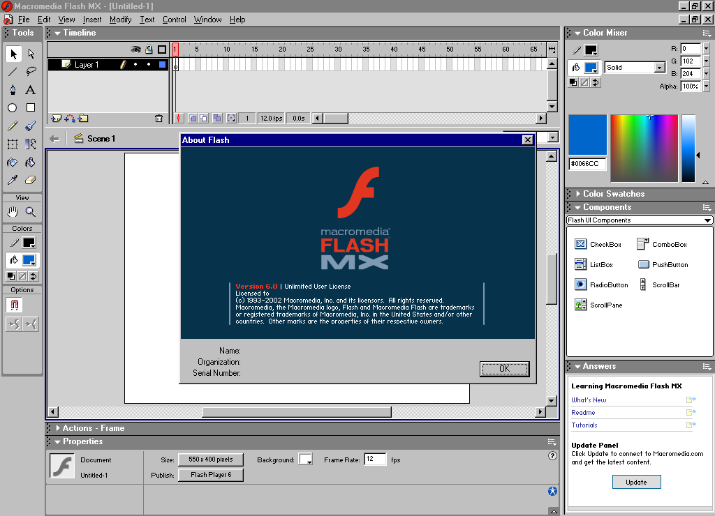 WebDesignMuseum's tweet photo. Happy 21st Birthday Macromedia Flash MX!   

On March 15, 2002, Macromedia released a vector graphics editor for creating rich Internet content and multimedia applications Macromedia Flash MX.  

https://t.co/YQDjKjnvTJ

#Macromedia #WebDesignHistory https://t.co/guyxmkXsCV