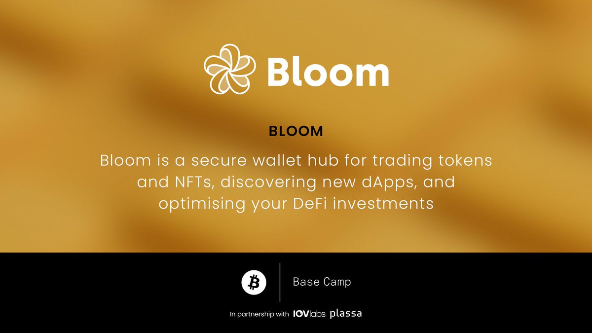 9/ Meet Bloom 🇬🇧

<a href="/bloomwalletio/">Bloom</a> is a wallet designed to enhance the Web3 experience, by offering a secure environment for trading tokens and NFTs, discovering new dApps and optimizing your DeFi investments.

bloomwallet.io