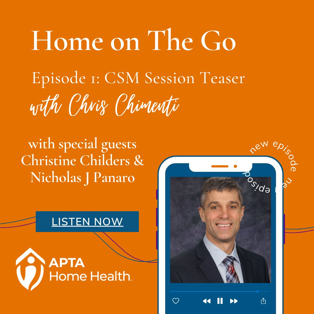 Start your day right! Join us for season one episode one of Home on the GO! #AHH #APTAHomeHealth #APTA #HomeHealth #HomeHealthPT #HomeHealthPTA #PhysicalTherapy #PhysicalTherapist #PhysicalTherapistAssistant