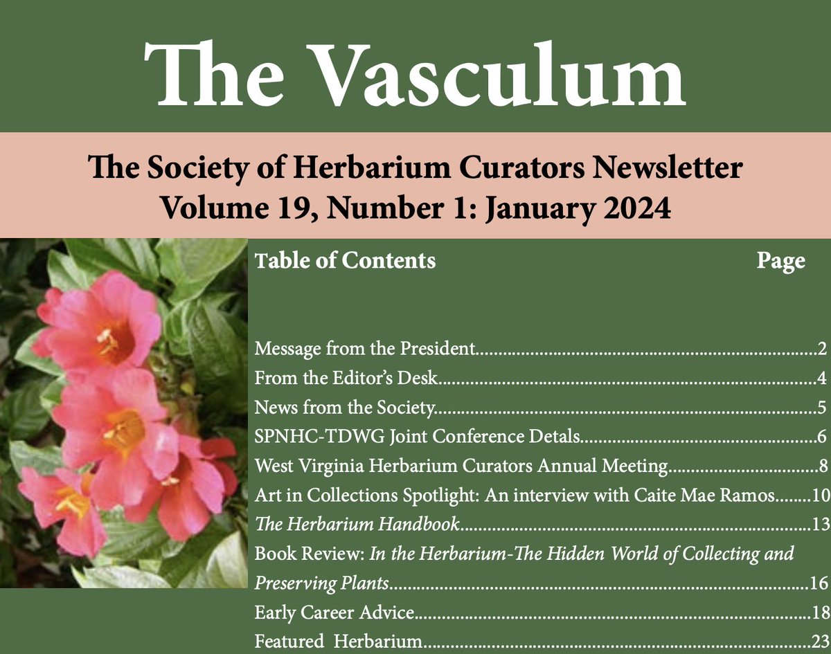 Society of Herbarium Curators tweet media
